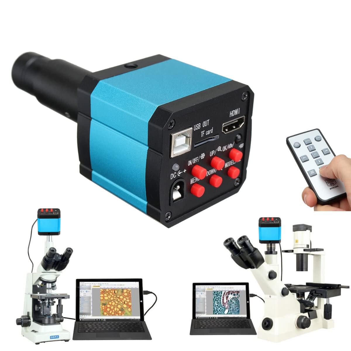 macchina fotografica 1080P@60FPS USB HDMI C-Mount del microscopio 16MP per ispezione scientifica industriale