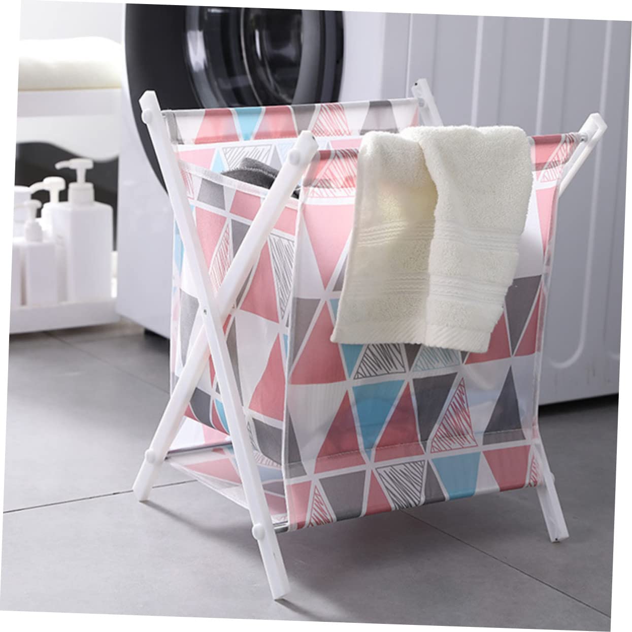 1pezzi Cesto per Vestiti Sporchi Pieghevole Portaabiti per Biancheria Organizer Capiente per Camera da Letto Bagno e Soggiorno