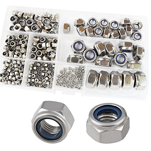 Nylon Lock Nuts Metric Threaded Nutsert Self-Locking Hex Insert Locknut 304 Stainless Steel