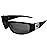 NFL Siskiyou Sports Fan Shop Tampa Bay Buccaneers Chrome Wrap Sunglasses One Size Black
