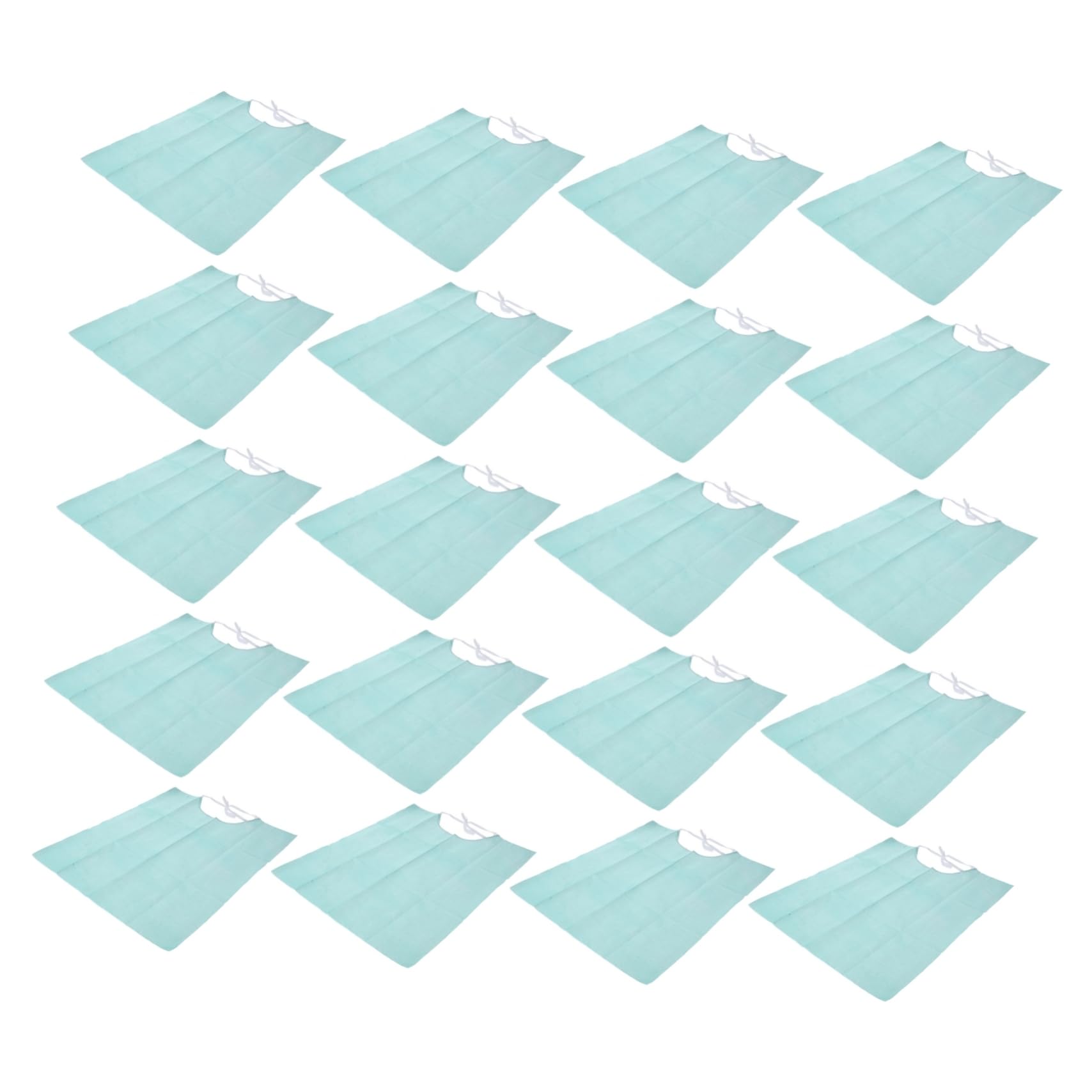 Bavoir Dentaire Jetable Protection L’imbibition et Absorption de Salive, Écharpe Buccale en Papier et Plastique pour Usage Dentaire, Lot de 30 Pièces