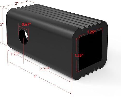 Miniatura 2 de Adaptador de receptor de enganche de 2 a 1-14 pulgadas, convertidor de 2 a 1.25 pulgadas para portabicicletas y portaequipajes