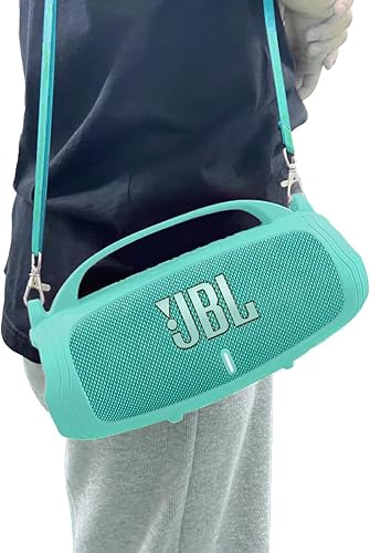 Miniatura 14 de JCHPINE Funda de silicona para altavoz Bluetooth portátil JBL Charge 5, soporte protector para accesorios de altavoces JBL Charge 5