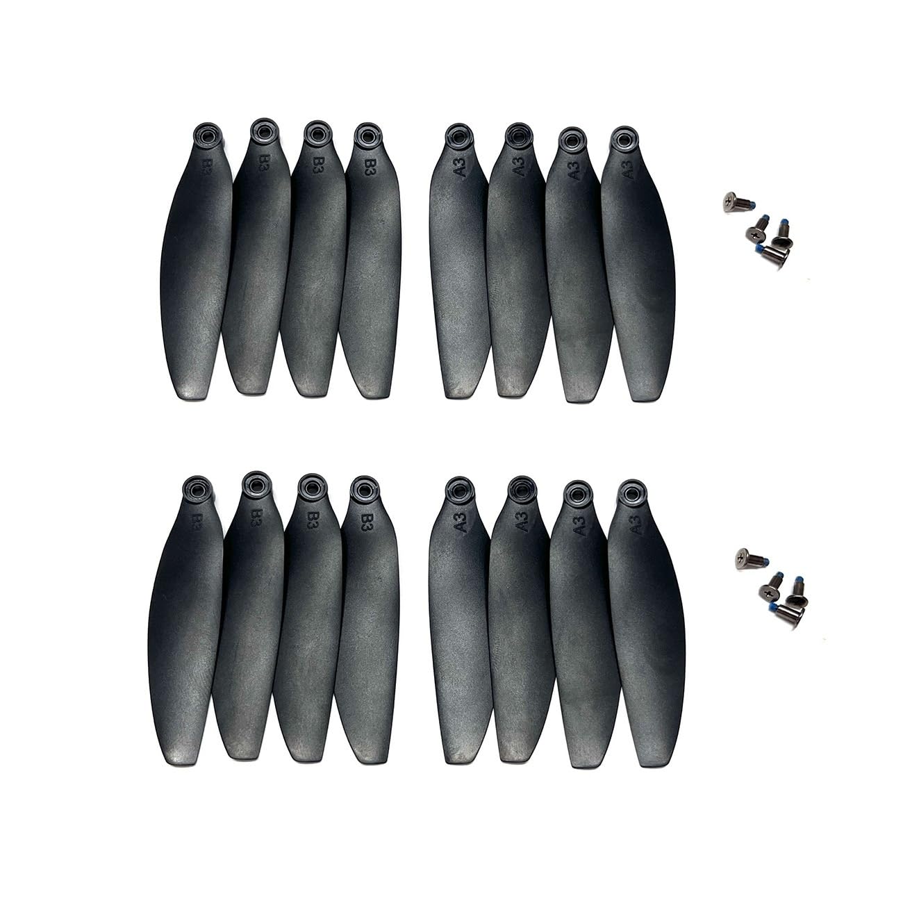 ChaonGhemieux Brushless Propeller Blades compatible with 4DRC V28S 4DโV28S RC Quadcopter(16 pcs)