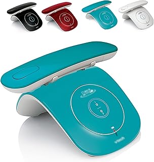 telephone Digital Cordless Phone With Bluetooth Function, Retro Creativity Desk Phone，50 Names Phonebook，100 Percent Nuisance Call Blocking， Hands Free Speaker Phone,Three-way Calling home phone,Tele