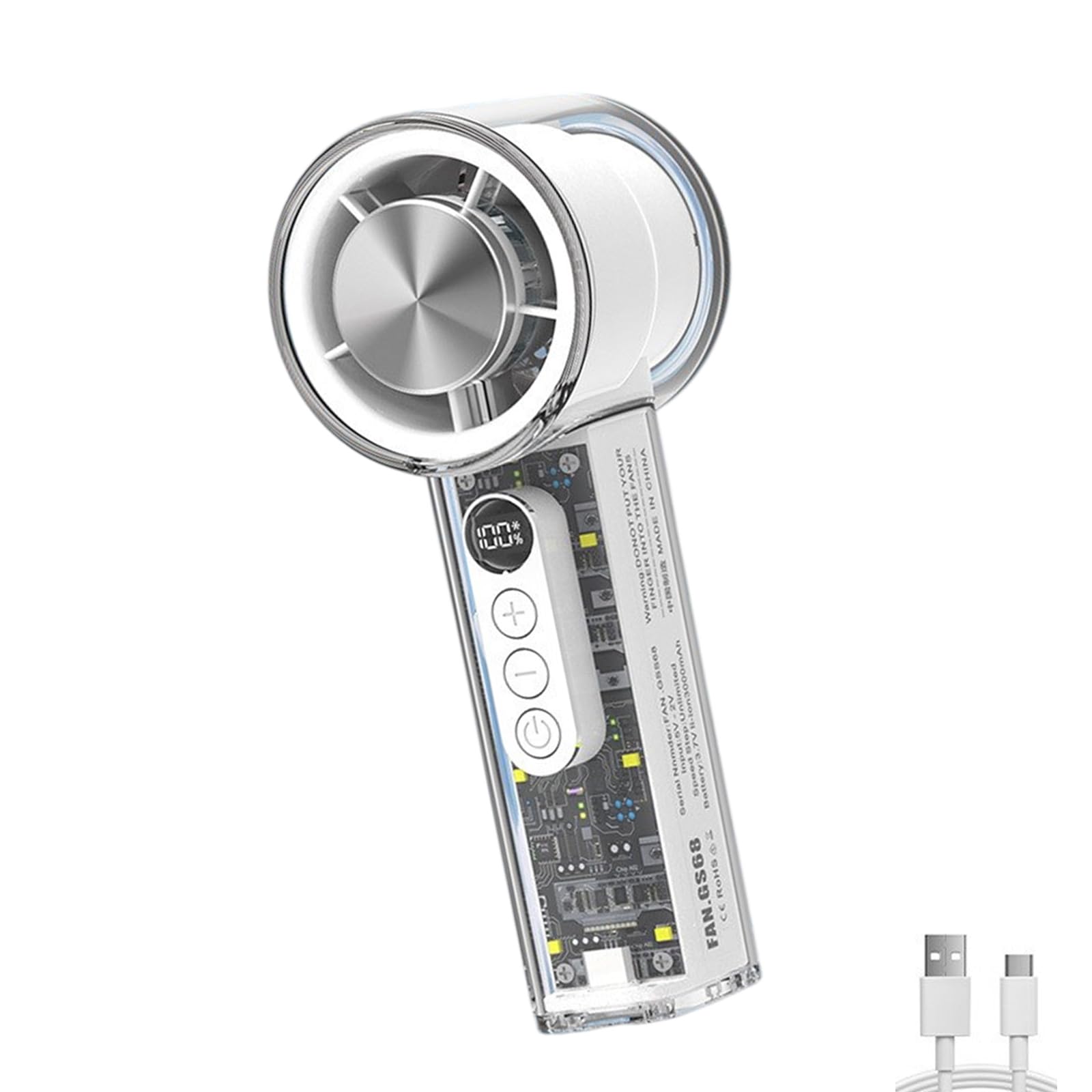 Ventilateur de refroidissement portable compact 100 vitesses pour voyage