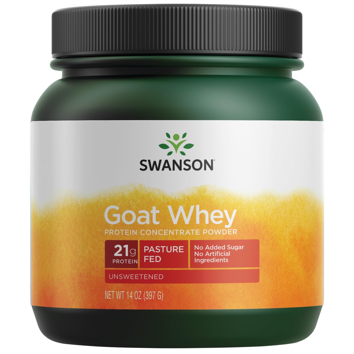 Swanson Goat Whey Protein Concentrate Powder, 14 oz (397 g)