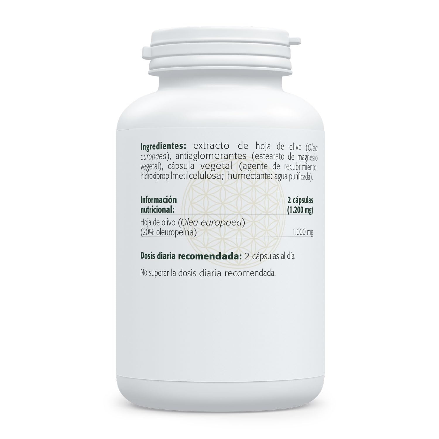 SURA VITASAN Hoja de Olivo 500 mg 60 Cápsulas – Soporte Cardiovascular y Control de la Presión Arterial – Refuerzo Inmunitario y Escudo Antioxidante – Extracto Estandarizado al 20% Oleuropeína