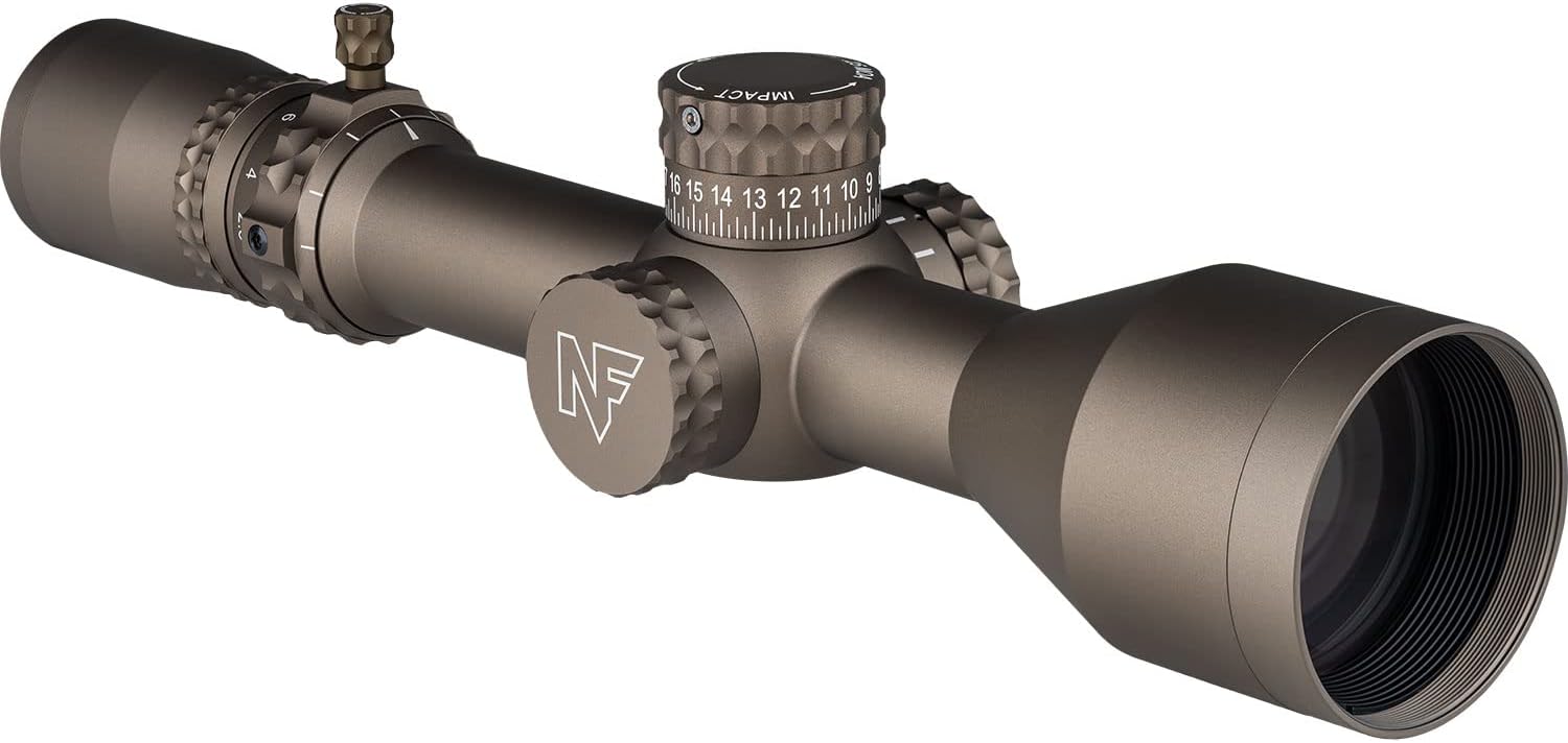 Nightforce NX8 2.5‑20x50mm F2 Compact Riflescope - Second Focal Plane (SFP), DigIllum Illuminated Reticle, ZeroStop, Adjustable Parallax, Long Range Precision Scope