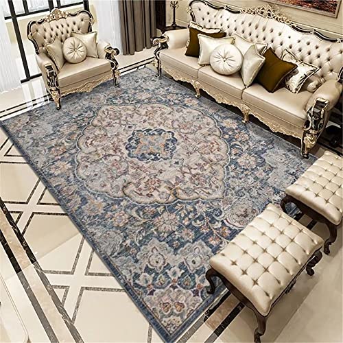 Tapis de sol bleu facile d'entretien pour en finir avec les taches