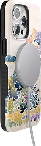 Vista 292 de Casely Funda para iPhone 15 Pro Jardín Secreto Flores mixtas Funda atrevida Compatible con MagSafe y botón de acción Jardín Secreto Floral