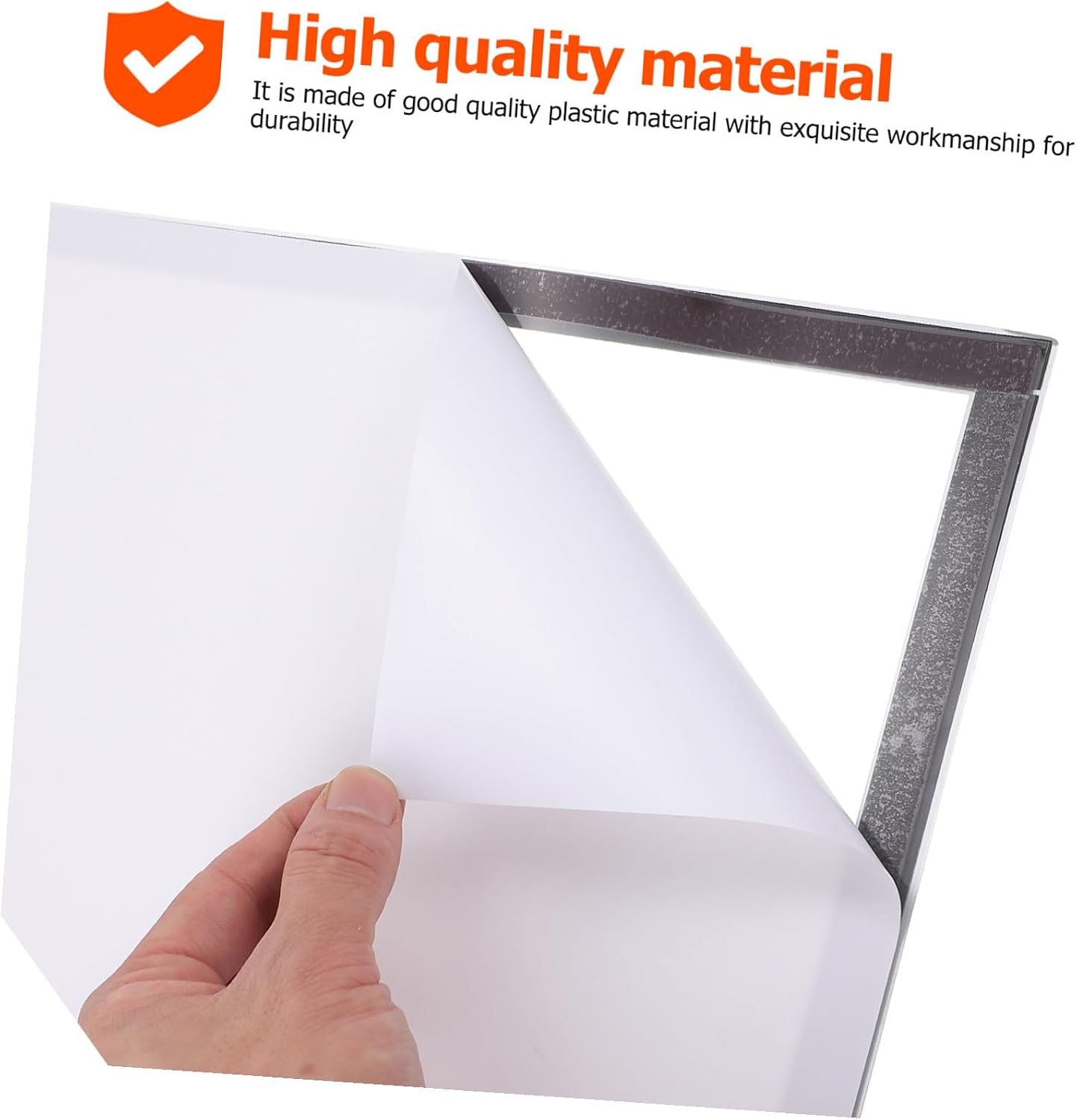 EXAOMBLE 2 Sets Self Adhesive Magnetic Photo Frames Plastic Creative Picture Display for Certificates Paintings Business Documents Wall Decoration
