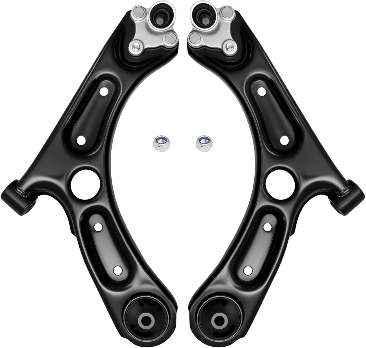 AUQDD 2Pc Suspension Front Lower Control Arm and Ball Joint Assembly Fit For 2017-2020 Hy-undai Elantra, 18-23 Kona /19-24 K-ia Forte Forte5 (Replace # K623782 K623783 54500F2000 54501F2000)