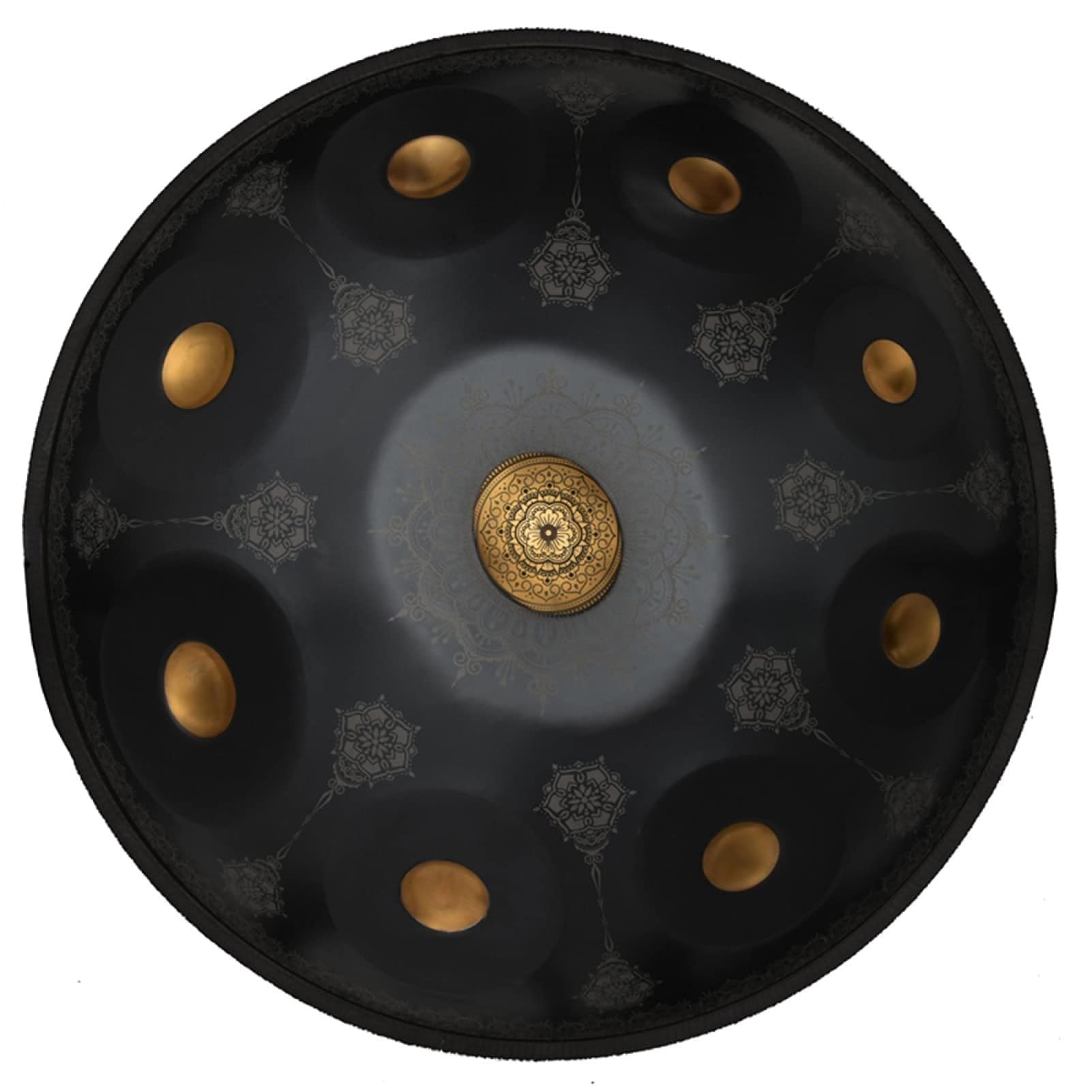 440Hz Premium Steel Hand Drum - D Minor Handpan Drum Instrument 22 Inch Mandala Tank Drum Steel Percussion