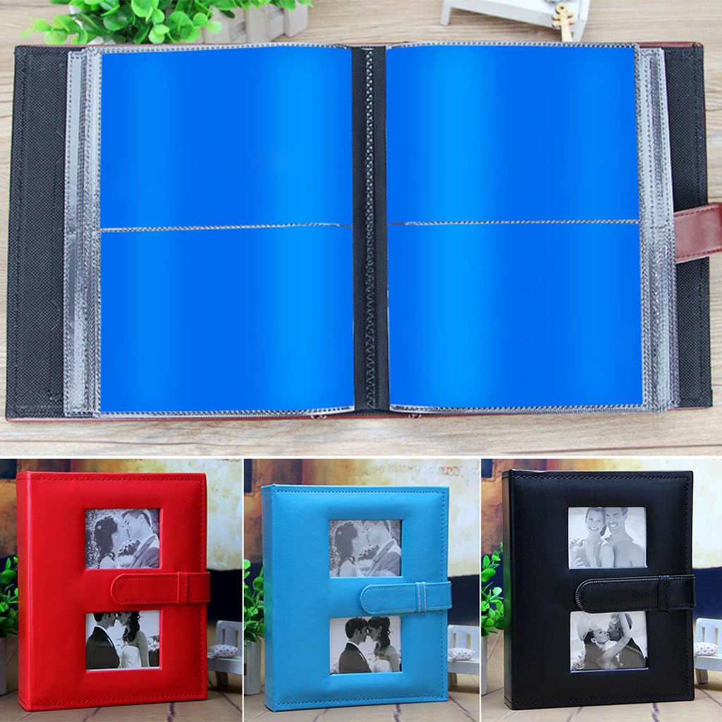 Hermosos álbumes de fotos intersticiales, libro de fotos de gran capacidad, álbum de recortes para graduación de fotos iluminación postal almacenamiento de fotos familiares