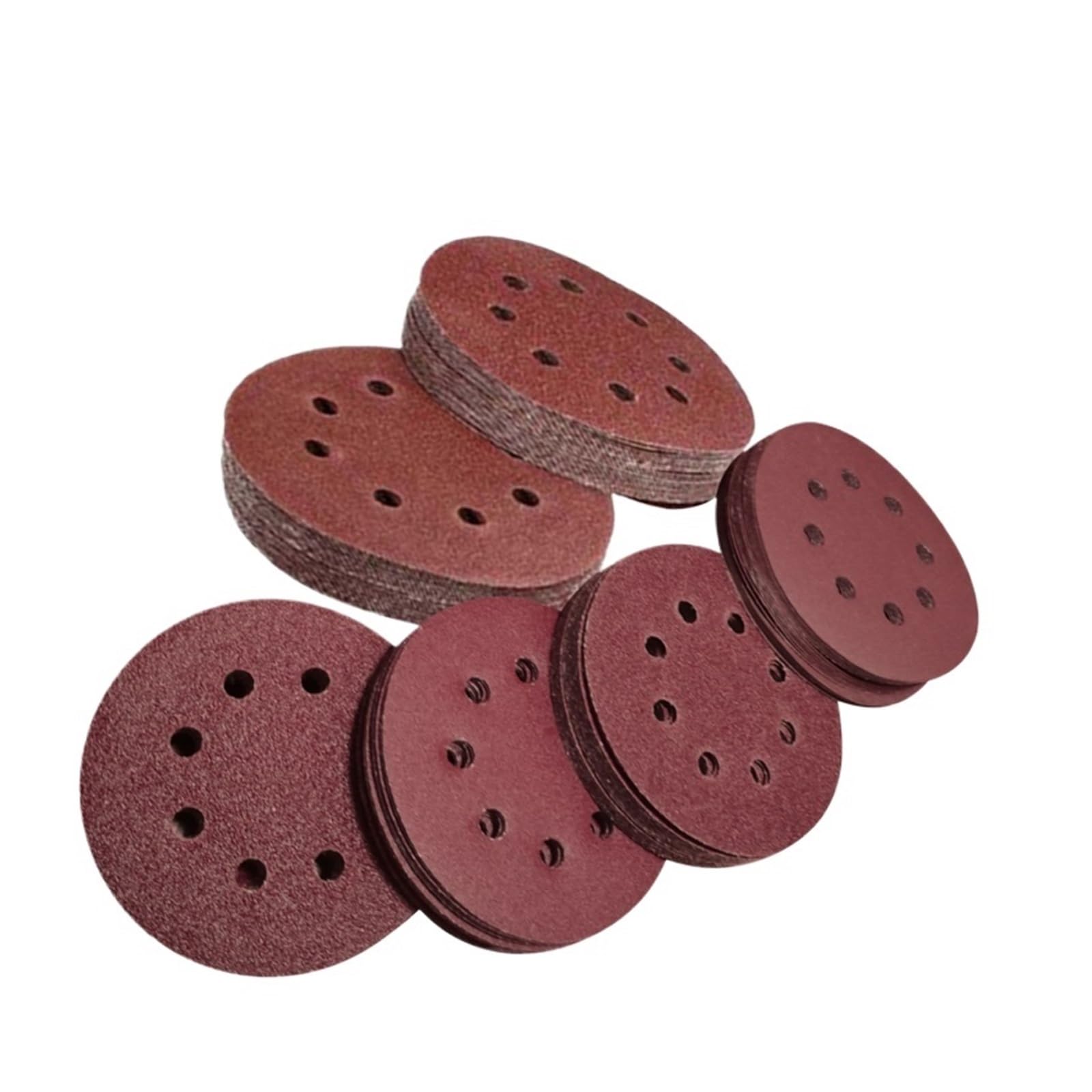Carta vetrata, carta vetrata bagnata e asciutta, 50 pezzi 8 fori 125mm carta vetrata lavorazione del legno metallo disco abrasivo lucidatura 40/1000/2000 grana dischi abrasivi carta vetrata(320)