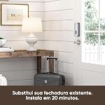 Wyze Auto-Lock Bolt, Déverrouillage d'empreintes digitales avec clavier, porte d'entrée électronique Smart Deadbolt Lock, IPX5 Imperméable, Installation facile, Satin Nicke
