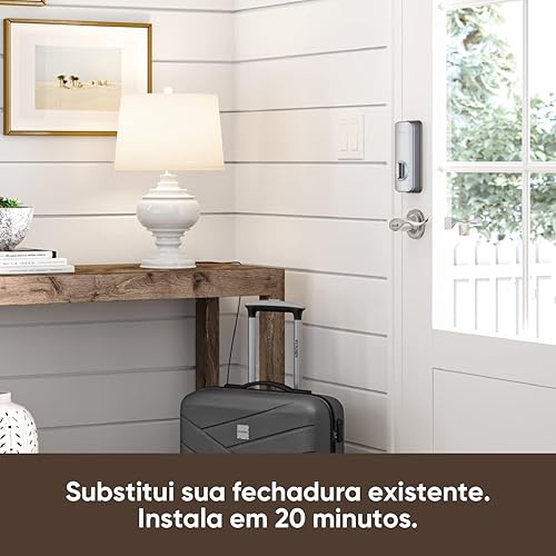 Miniatura 3 de Wyze - Perno de bloqueo automático, desbloqueo de huellas dactilares con teclado, cerradura electrónica inteligente para puerta de entrada, IPX5