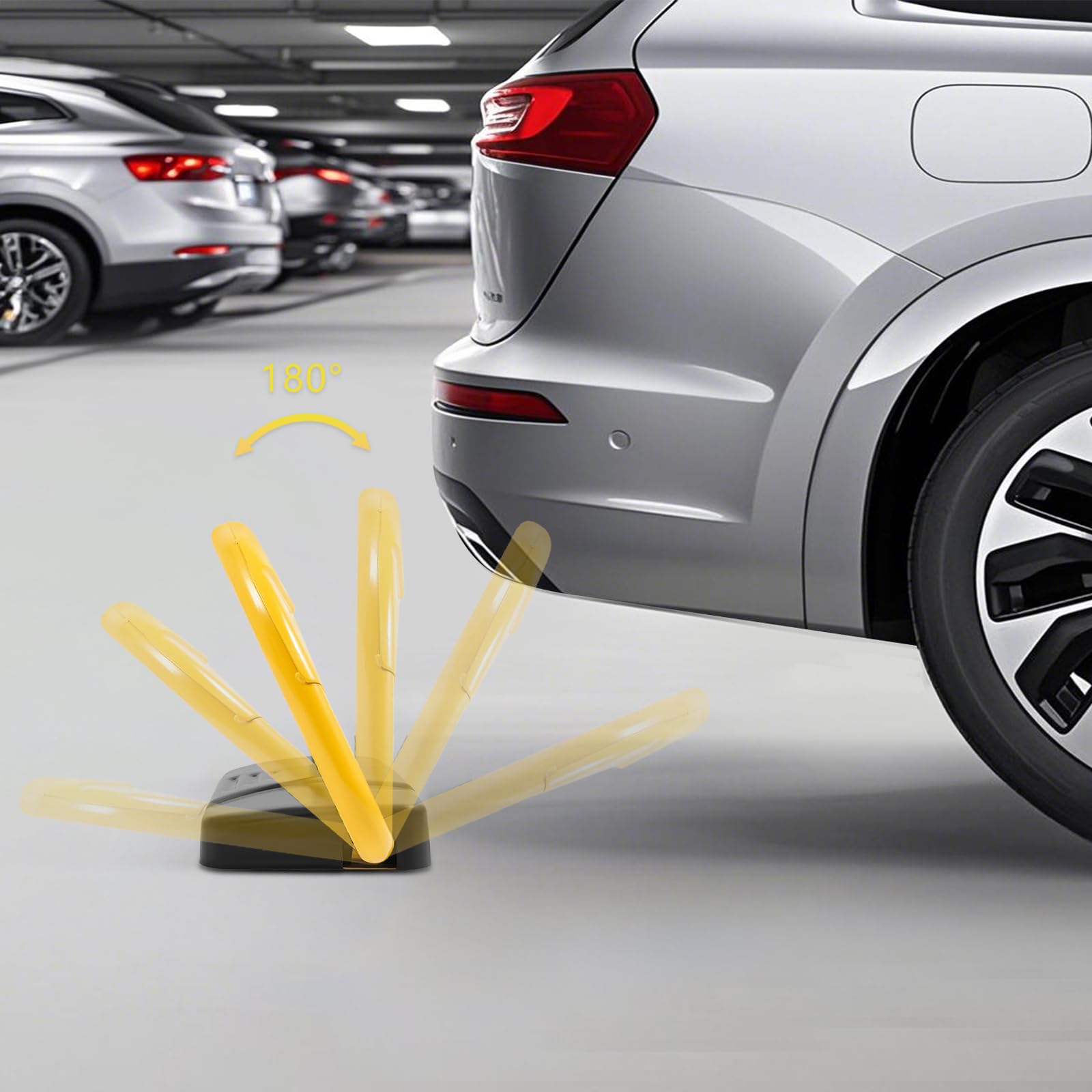 Barrière de parking pliable automatique avec télécommande, étanche IPX6