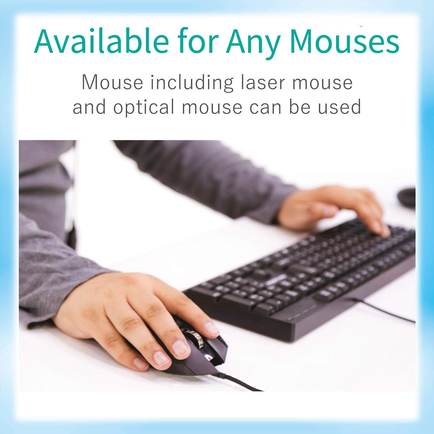 Elecom MP-GELBK Mouse Pad Wrist Rest Gel Material Desk Mouse Pad Black