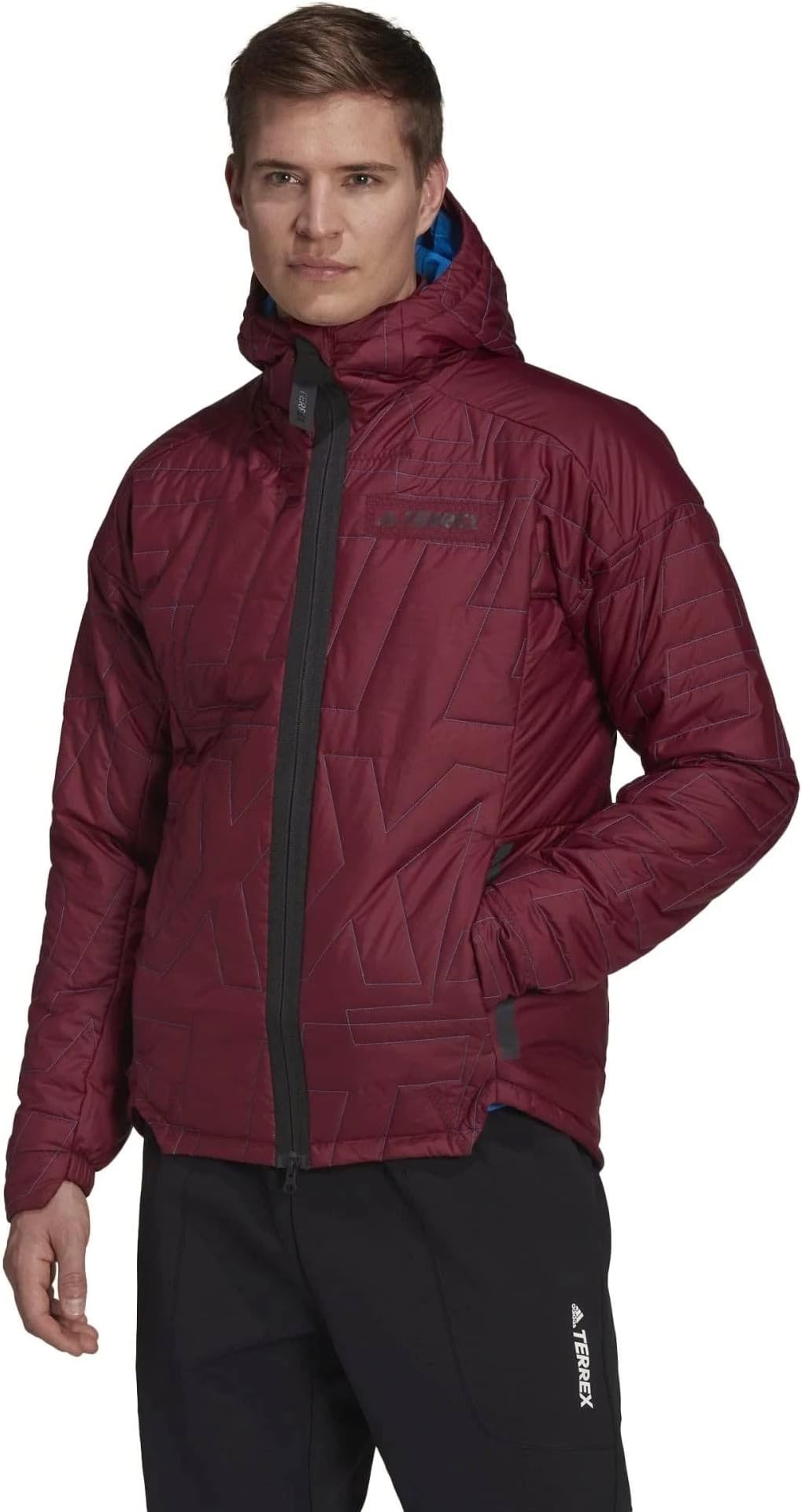 adidas red padded jacket