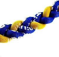 Vista 18 de MapofBeauty Dos colores moda tres trenzado cuerda Tornado collar