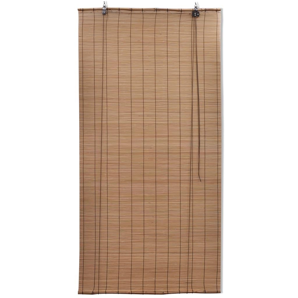vidaXL Stores roulants en Bambou 2 pcs 150x220 cm Marron