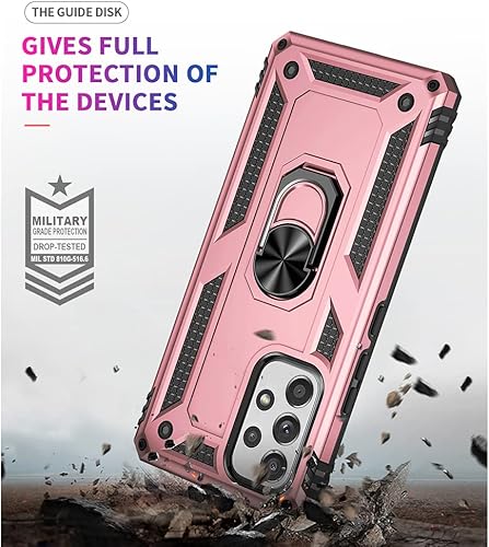 Miniatura 2 de Yiakeng Funda para Samsung A53 5G, Galaxy A53 5G con protector de pantalla HD, fundas protectoras de grado militar con anillo para Samsung Galaxy