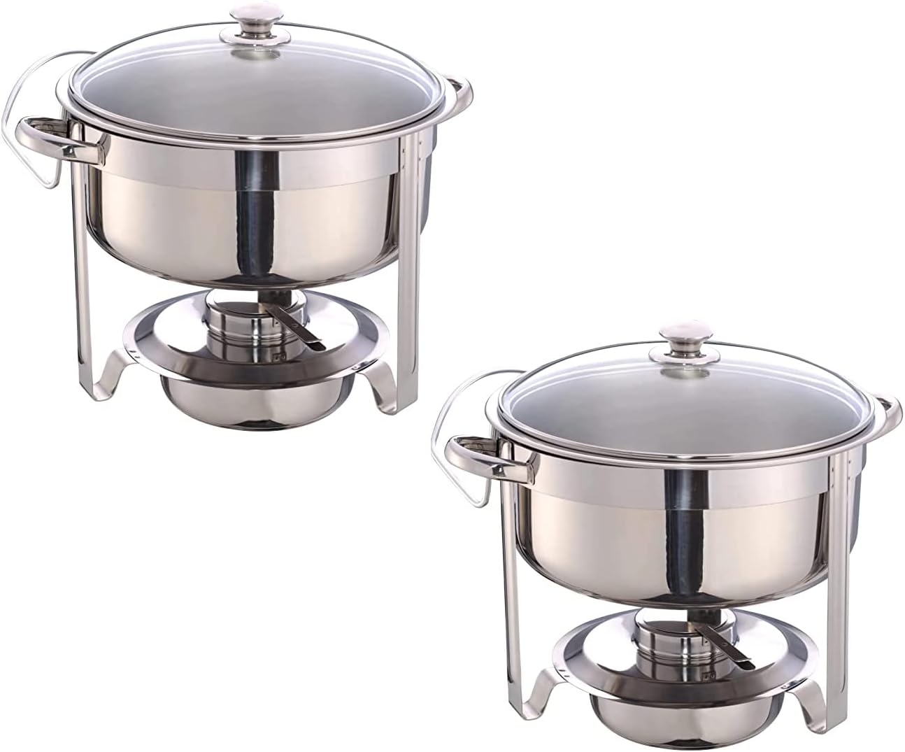 Vinod Stainless Steel Round Chafing Dish Buffet Dish Party Food Warmer