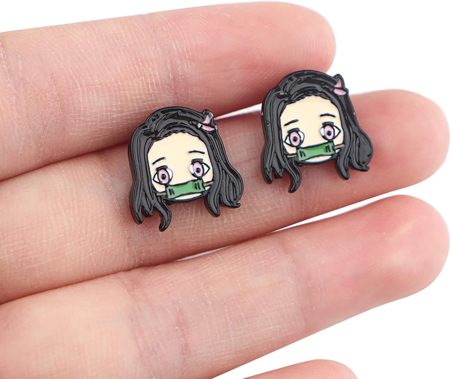 Earrings Stud, Metal Anime Cartoon Ear Stud for Women and Men - Image 3