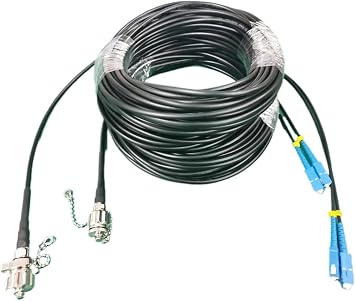 150-300m 2 core ODC-LC SC FC 5.0mm TPU Single Mode Armored Patch Cord Outdoor200m,ODC Round-FC