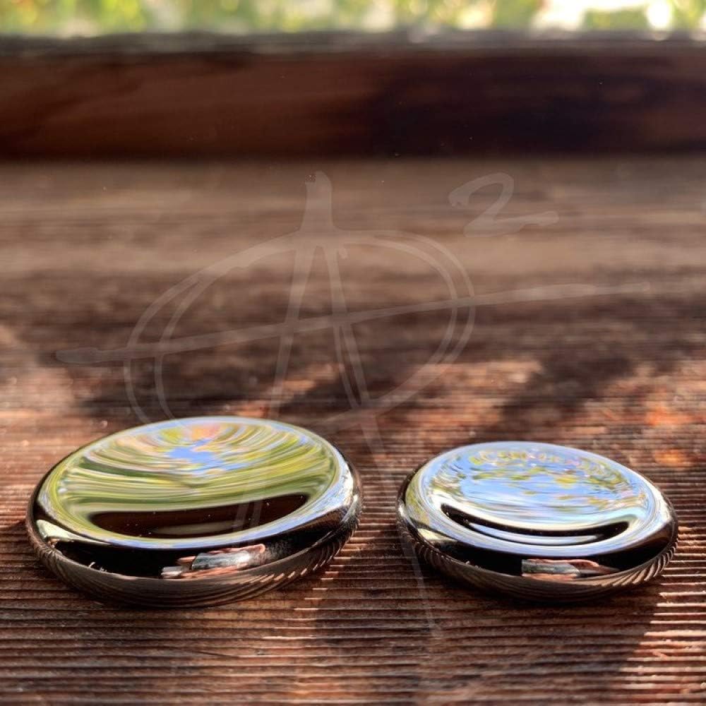 Tech Deals 🔥 AroundSquare Regular Deadeye Contact Coins- Currency Manipulation, Worry Stone -Large (Titanium Mirror)