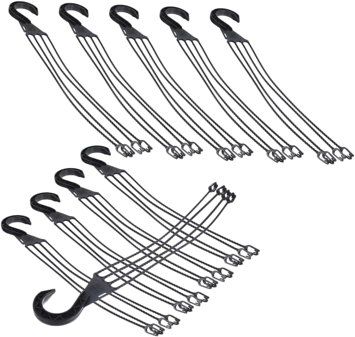 Milisten 10pcs Plastic Flower Pot Hangers Hanging Basket Hooks for Outdoor Plants Hooks for Balcony Garden and Home Decoration