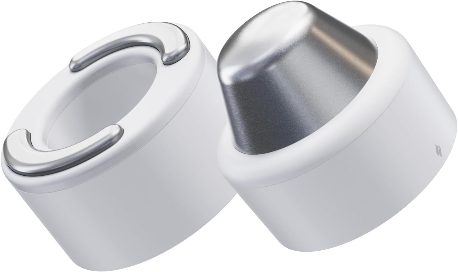 PRO Hot and Cold Rings - Facial Therapy Care Device Attachment Kit to Improve Skin Radiance and Blood Flow and Reduce Face Tightening - Powered by Cryothermal Technology (White)