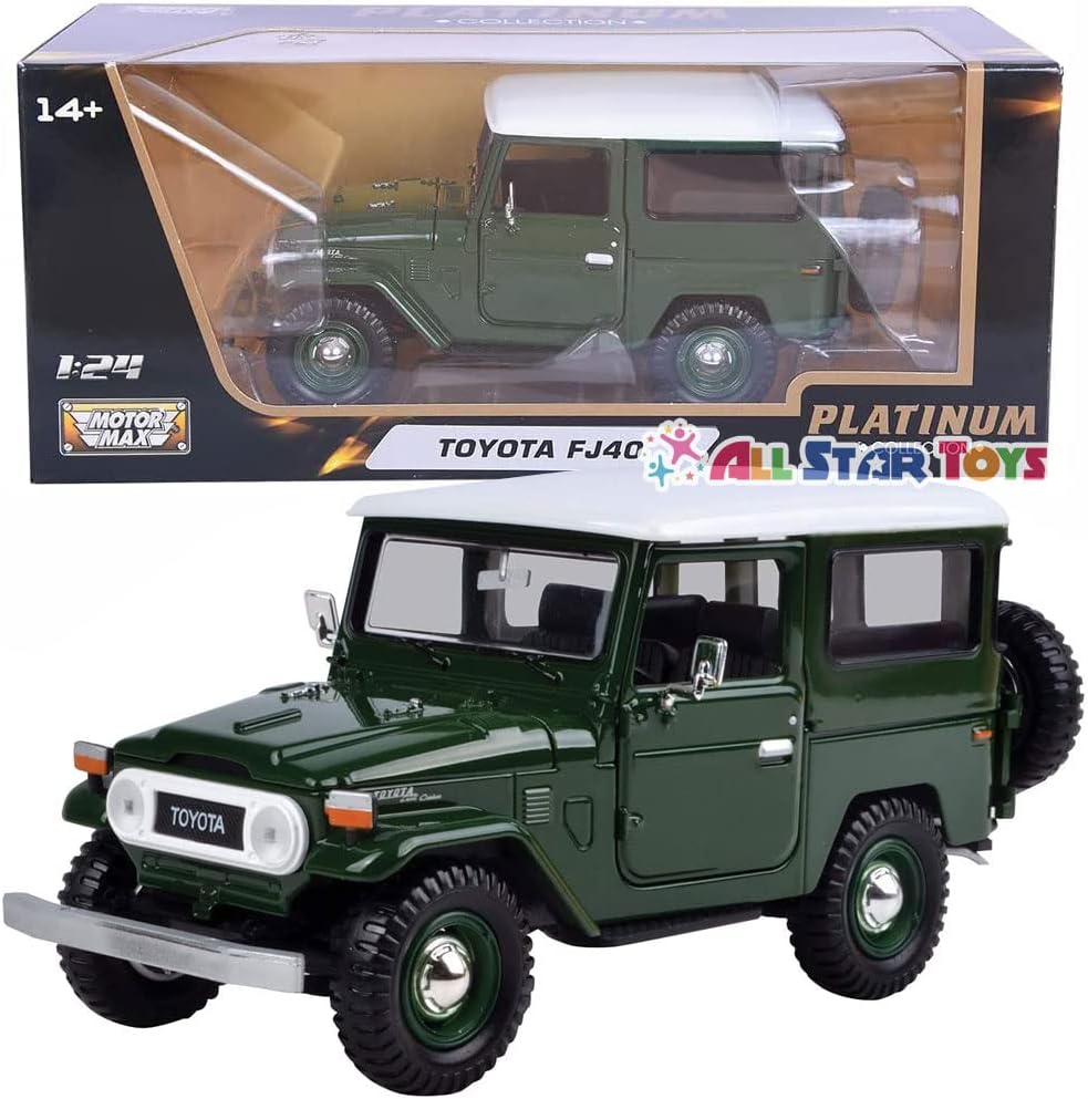 1/24　モーターマックス☆トヨタ　ランドクルーザー　40　ランクル　FJ40　緑色　限定品