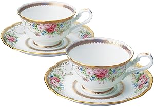 高島屋 ノリタケ アフロディーテ　ティー・コーヒー碗皿ペアセット