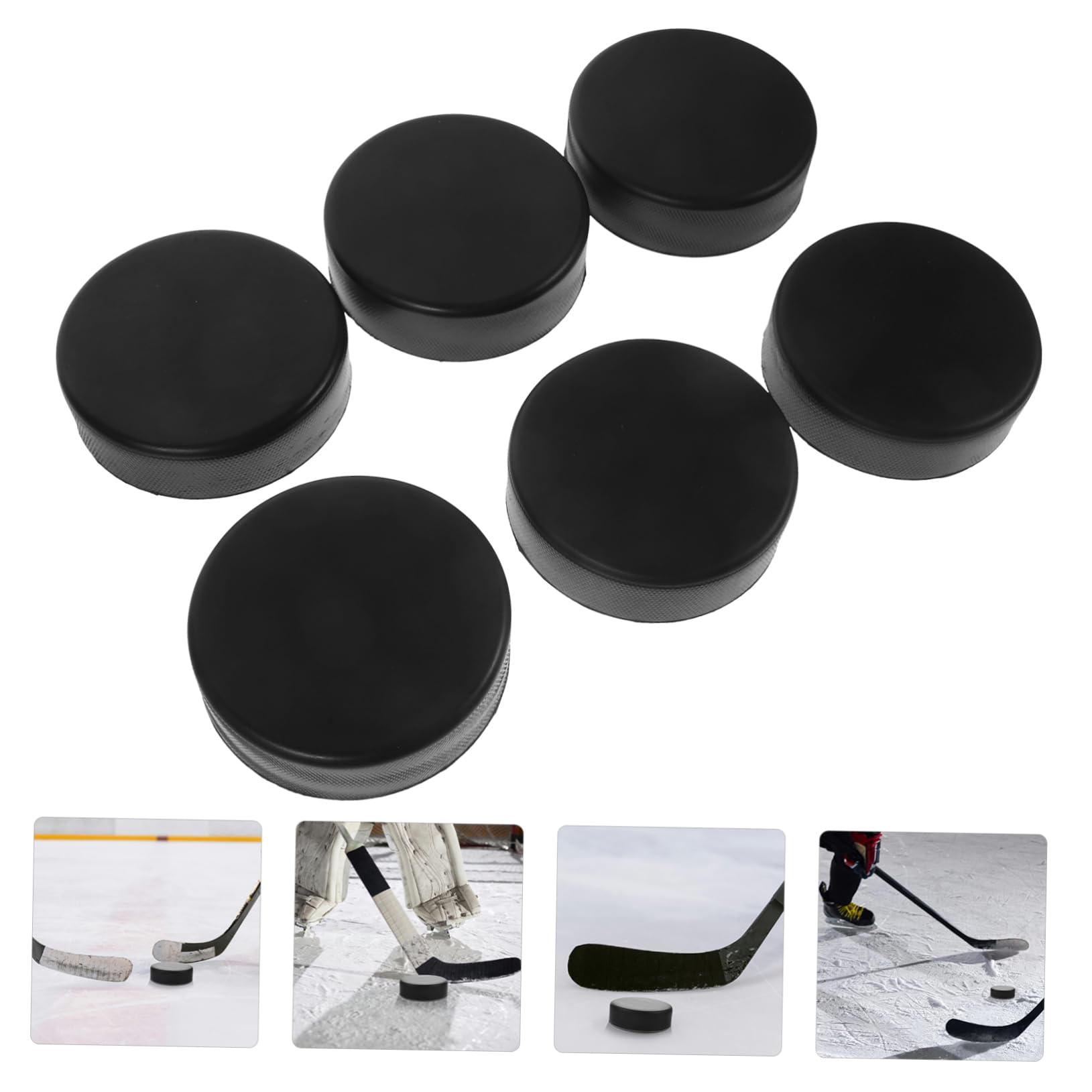 YARNOW Palet Blades Hockey Le Hockey Rondelle De Hockey Patinage Pratique Enfants Rondelle D'entraînement en PVC Rondelle De Course De Hockey sur Glace Unité Centrale Black