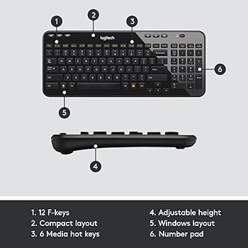 Amazon.co.jp: Logitech ワイヤレス キーボード K360 グロッシー