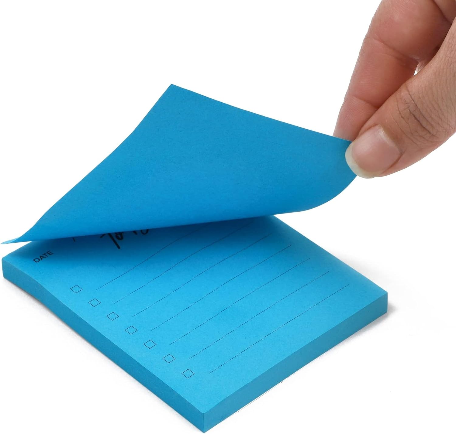 6 Pack Small to Do List Sticky Notes, Daily Planning Notepad for Memos, 6 Neon Colors (3 x 3.5 in)