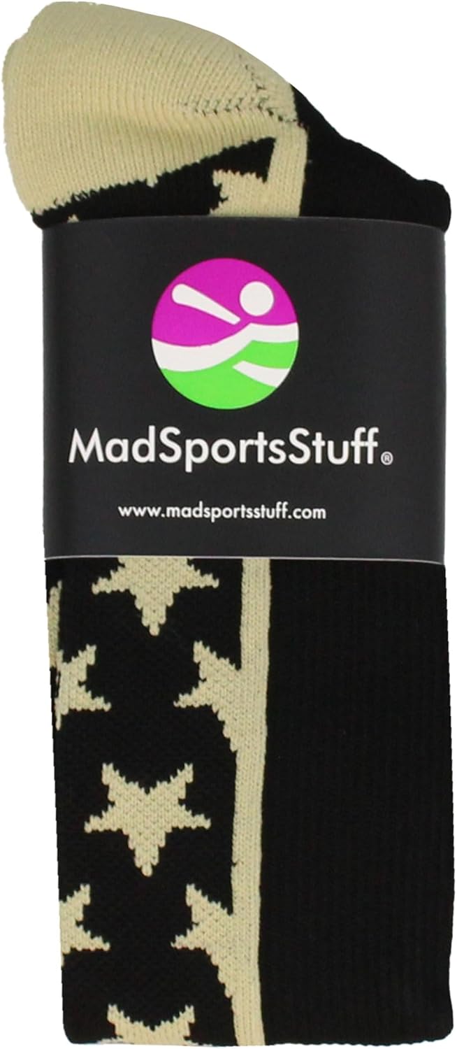 MadSportsStuff All Stars Socks with Stars for Baseball Softball Football Youth and Adult Boys Girls Men Women Over the Calf - Image 4