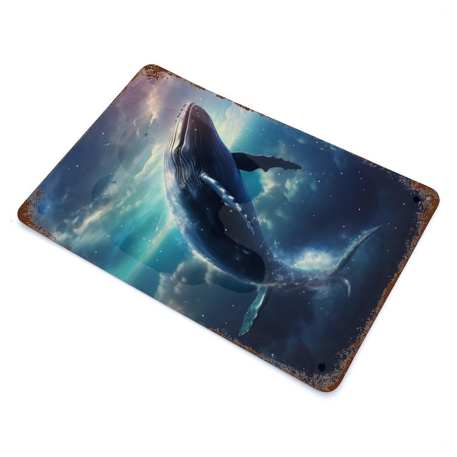 Nebula Navigator Vintage Metal Tin Sign 11.8"x7.9", Industrial Home Decor for Garage, Pub Or Kitchen