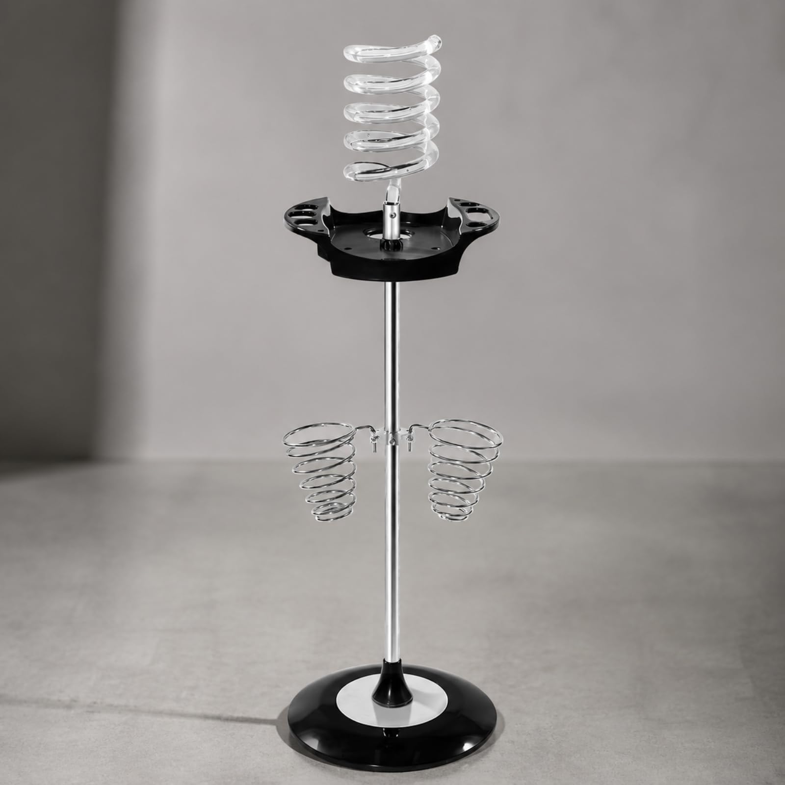Ronyme Atzzi da Salone con Vassoi pporti a Spirale in Metallo Organizzatore Multifunzione Organizer per Parrucchieri, Stile B