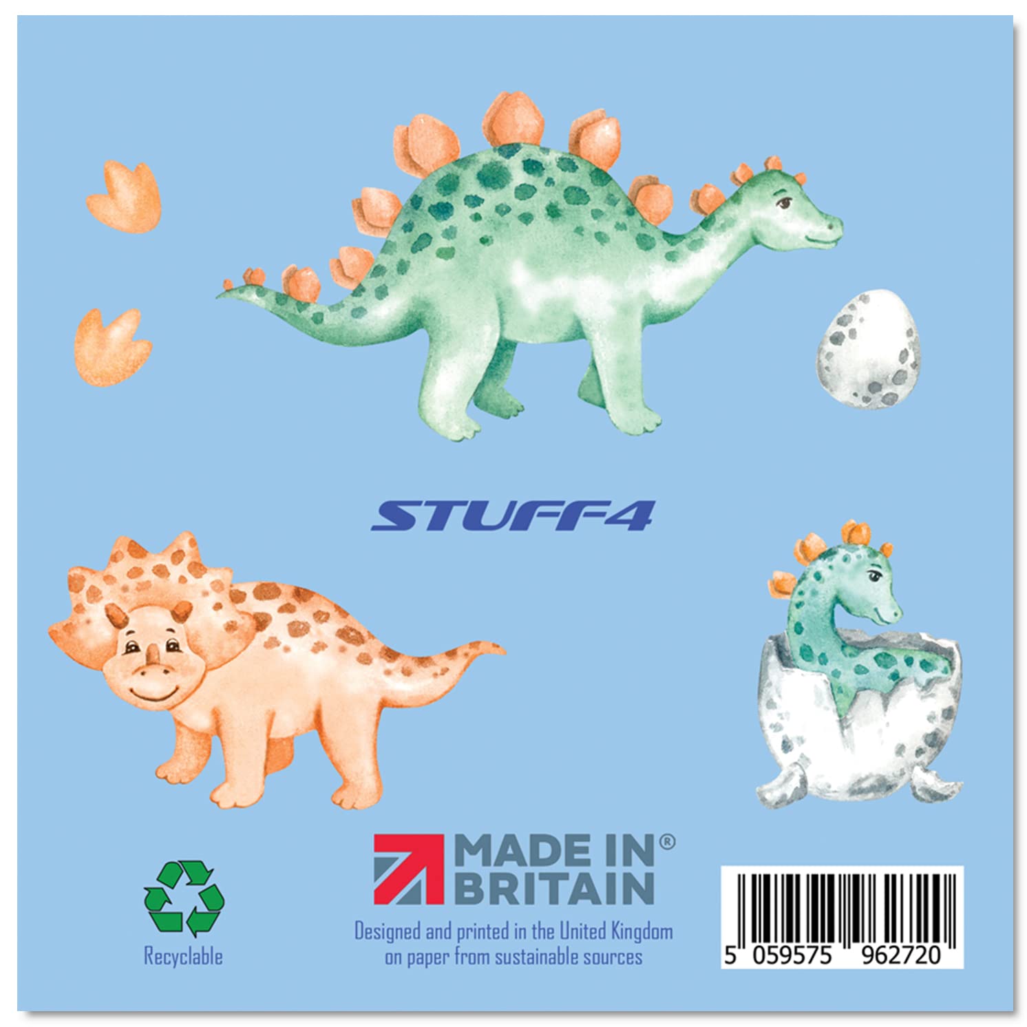 Carte Anniversaire Dinosaure Garçon 5 Ans - Joyeux 5e Anniversaire - Avec Autocollants - Pour Fils, Frère, Enfant - 3