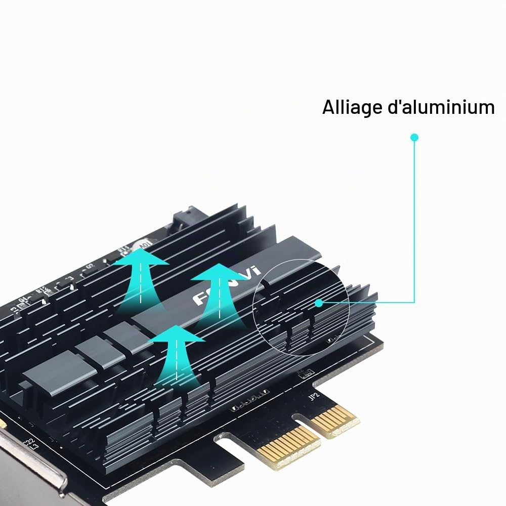FENVi AX3000 wifi 6 PCIe BT5.3 Adaptateur Wi-Fi 6 802.11ax AX200NGW 3000Mbps Next-Gen MU-MIMO 2.4GHz 5GHz Miracast vPro OFDMA