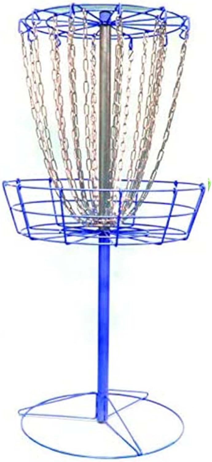 Disc Store GrowTheSport Lite Disc Golf Basket - Portable, Lightweight, Easy-to-Set-up Golf Practice Net with Heavy Duty Metal Chains Golf Practice Basket Set to Fairway, Backyard, Outdoor & More
