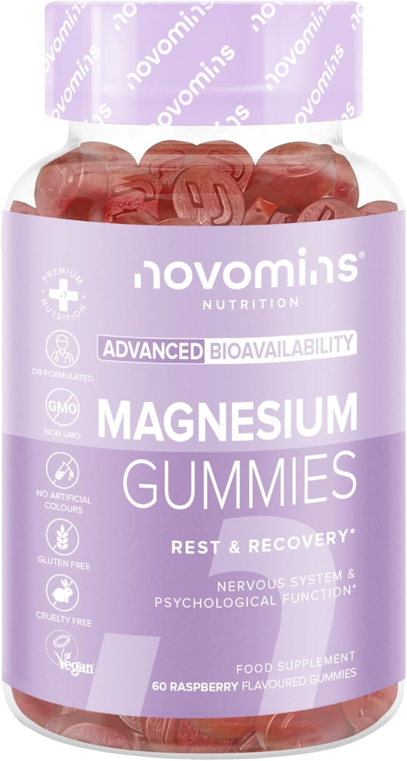 magnesium-gebaseerde voedingssupplement – kauwbare volwassen snoepjes voor 1 maand – glutenvrij – magnesiumcitraat Zorg voor 120 mg magnesiuminname