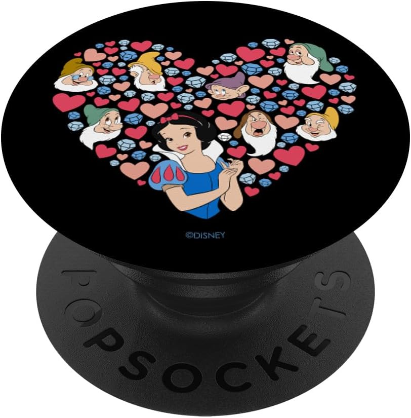 Disney Snow White and the Seven Dwarfs Heart Valentine's Day PopSockets PopGrip for MagSafe