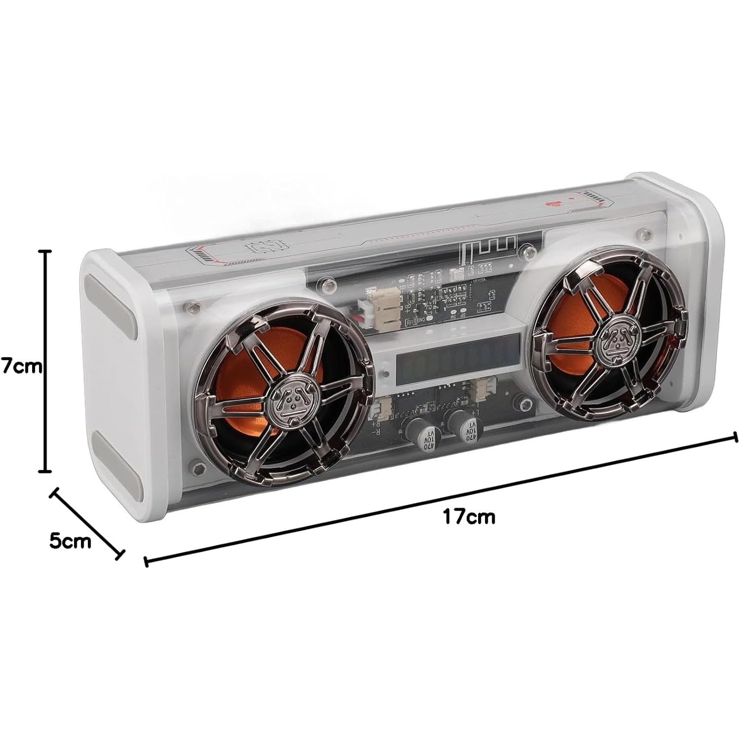 Przenośny Przezroczysty Subwoofer, Przezroczyste Głośniki Bluetooth, Wciągający Efekt Dźwiękowy I Obsługuje Połączenie Bluetooth, Zbuduj W Baterii 1000 MAh, Na Imprezę, Prezent Festiwalowy