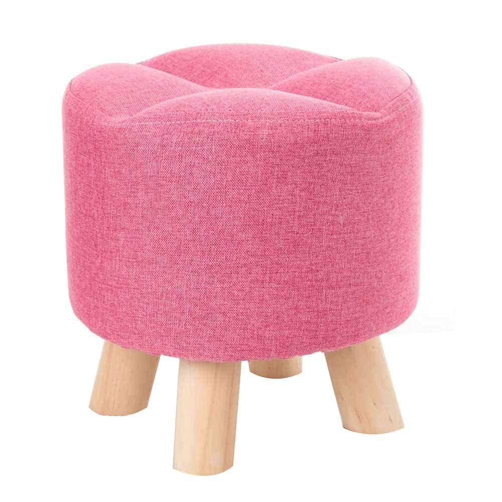 Petite escabeau en bois massif rose pour le confort de toute la maison