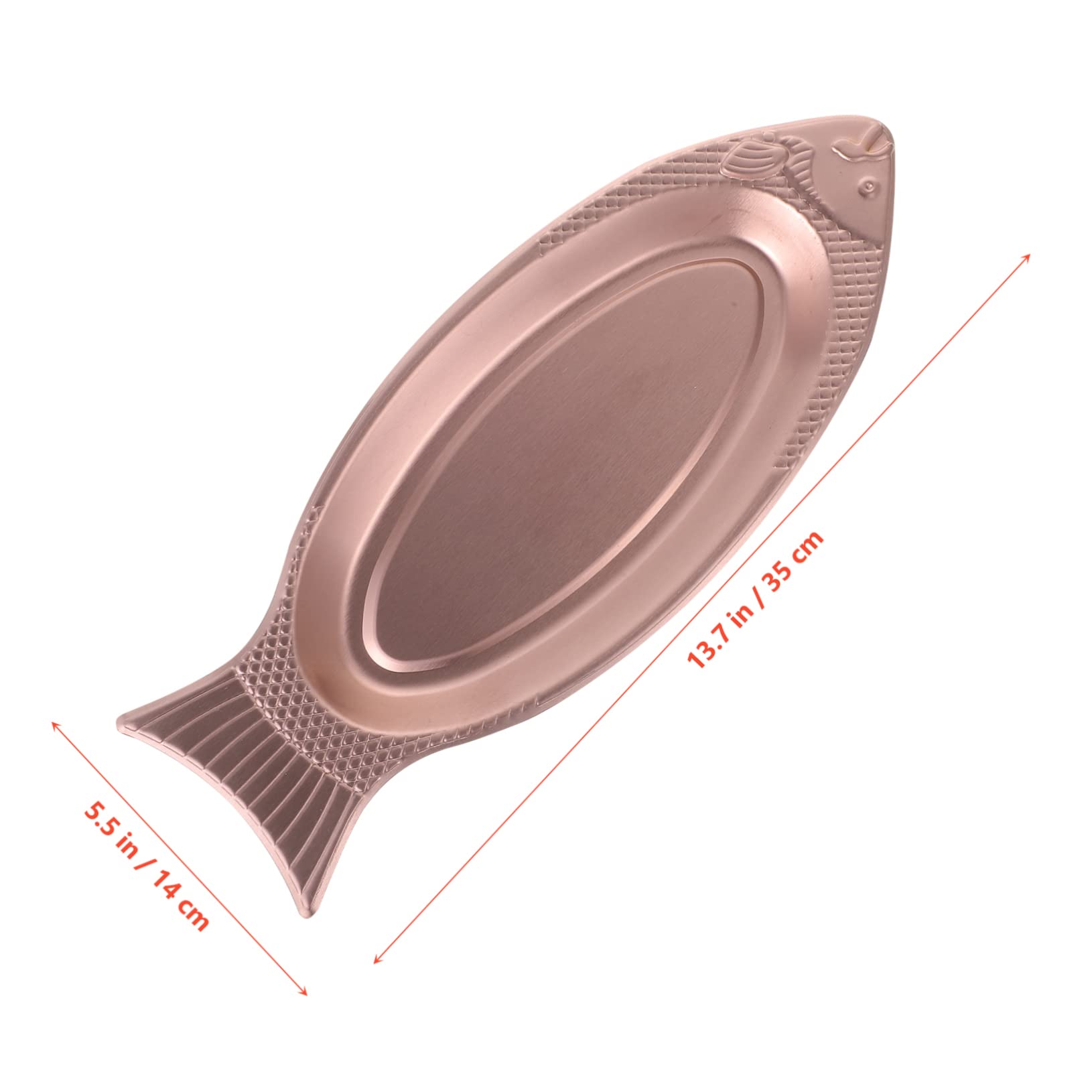 BRIGHTFUFU Fish Shaped Serving Plate Food Storage Dish for Grilled Fish for Home Restaurants and Entertaining